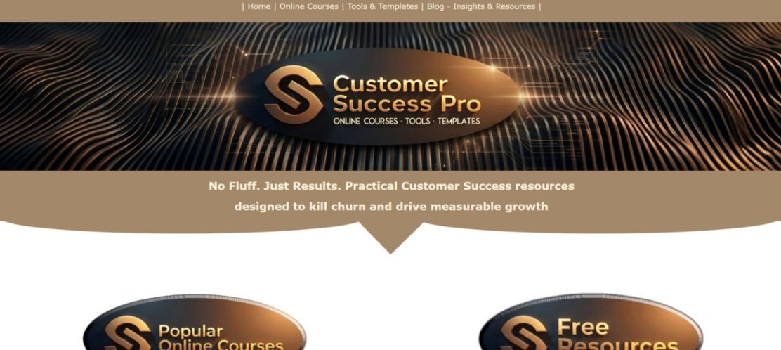 Customer Success Pro offers online courses, tools, and templates to empower CS teams with modern strategies, insights, and resources.