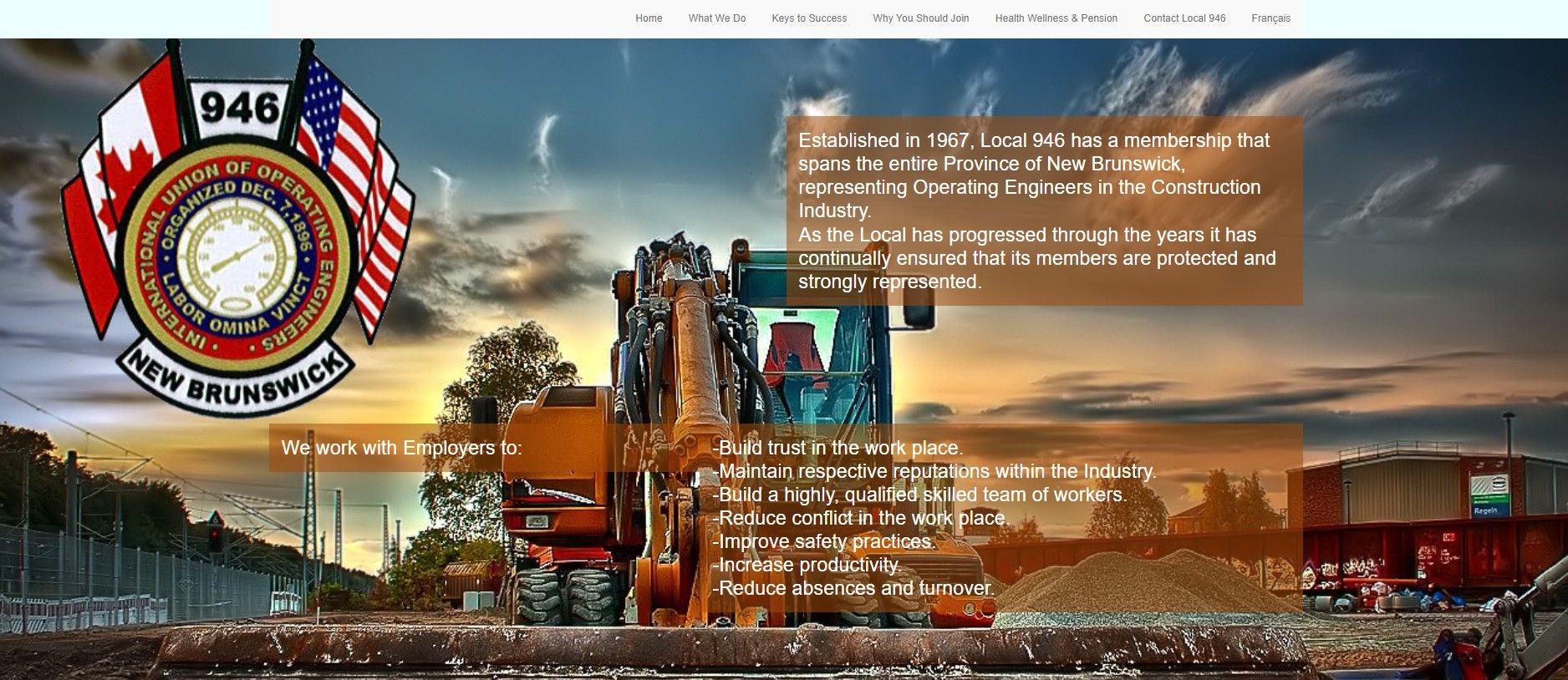 Local 946 of the International Union of Operating Engineers represents skilled workers across New Brunswick’s construction industry. Learn how we protect members, improve workplace safety, and build trusted employer partnerships.